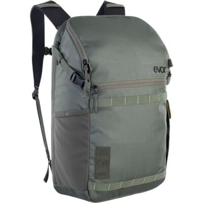 EVOC TRAVEL BACKPACK 22 Reiserucksack (Handgepäck Rucksack mit Top-Opening, Laptopfach mit seitlichem Zugriff, ergonomische Schulterträger, Organizer-Fächer, Seitenfächer, Volumen: 22 l), Dark Olive EVOC TRAVEL BACKPACK 22 Reiserucksack (Handgepäck Rucksack mit Top-Opening, Laptopfach mit seitlichem Zugriff, ergonomische Schulterträger, Organizer-Fächer, Seitenfächer, Volumen: 22 l), Dark Olive