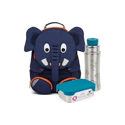 Affenzahn Kinderrucksack Großer Freund Elefant Blau Kindergartenrucksack für Kinder von 3 bis 5 Jahren mit funktionalem Design und 8 L Volumen für den täglichen Einsatz Affenzahn Kinderrucksack Großer Freund Elefant Blau Kindergartenrucksack für Kinder von 3 bis 5 Jahren mit funktionalem Design und 8 L Volumen für den täglichen Einsatz