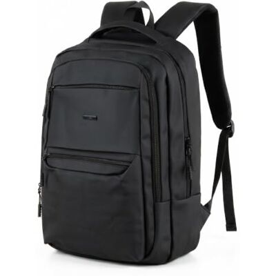 TAISSU 16 Zoll Laptop Rucksack Wasserfester 18L Rucksack Laptopfach, mehrere Taschen und Gepäckband Unisex Arbeits- und Reisetasche Schwarz TAISSU 16 Zoll Laptop Rucksack Wasserfester 18L Rucksack Laptopfach, mehrere Taschen und Gepäckband Unisex Arbeits- und Reisetasche Schwarz
