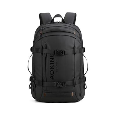 Aoking Unisex Rucksack Polyester Vegan Produkt Fashion Produkt SN2671 Schwarz 34,5x15x48,5 cm Aoking Unisex Rucksack Polyester Vegan Produkt Fashion Produkt SN2671 Schwarz 34,5x15x48,5 cm