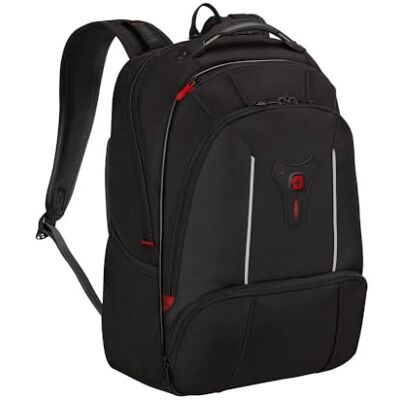 WENGER Carbon Rucksack, Notebook, Organizer, Kofferriemen, Damen Herren, Büro Business Uni, Schwarz WENGER Carbon Rucksack, Notebook, Organizer, Kofferriemen, Damen Herren, Büro Business Uni, Schwarz