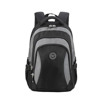 Aoking Unisex Rucksack Polyester Vegan Produkt Fashion HN2071 Schwarz 30x14x43cm, grau, Permanent Aoking Unisex Rucksack Polyester Vegan Produkt Fashion HN2071 Schwarz 30x14x43cm, grau, Permanent