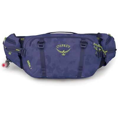 Osprey Seral Unisex-Fahrrad-Hüfttasche, 7L, Botswana Purple Dust Print Osprey Seral Unisex-Fahrrad-Hüfttasche, 7L, Botswana Purple Dust Print