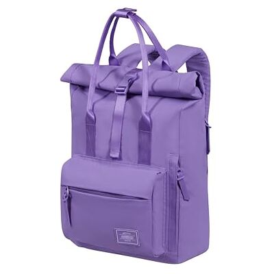 American Tourister Urban Groove UG16 Puff Damen Rucksack mit verstecktem Rückenfach, Freizeitrucksack für Alltag, 17 L, Lila Pulse American Tourister Urban Groove UG16 Puff Damen Rucksack mit verstecktem Rückenfach, Freizeitrucksack für Alltag, 17 L, Lila Pulse