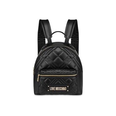 Love Moschino Damen Jc4148pp1nla0000 Rucksack, Schwarz Love Moschino Damen Jc4148pp1nla0000 Rucksack, Schwarz