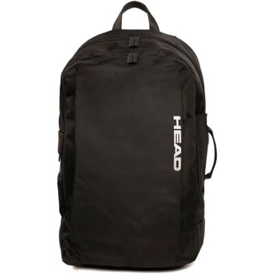 HEAD Schwarz Club Backpack With Clothes Bag HEAD Schwarz Club Backpack With Clothes Bag