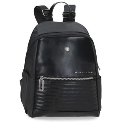 Pepe Jeans Biker Laptop-Rucksack, aus Polyester mit Kunstlederdetails., Breite, ergonomische und gepolsterte Träger, die sich perfekt an den Rücken anpassen, von Joumma Bags Pepe Jeans Biker Laptop-Rucksack, aus Polyester mit Kunstlederdetails., Breite, ergonomische und gepolsterte Träger, die sich perfekt an den Rücken anpassen, von Joumma Bags