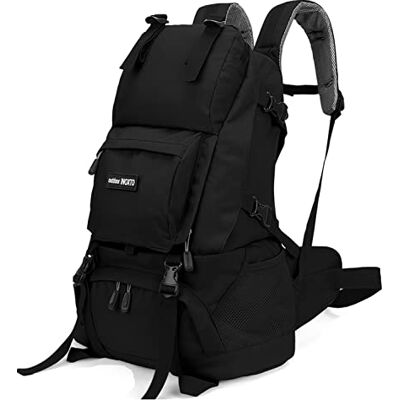 IX INOXTO INOXTO 40L Wanderrucksack, Camping-Rucksack mit wasserdichtem Regenschutz für Herren, Outdoor-Sport, Reisen, Tagesrucksack zum Klettern, Schwarz, 40 L, Rucksack, Rucksäcke IX INOXTO INOXTO 40L Wanderrucksack, Camping-Rucksack mit wasserdichtem Regenschutz für Herren, Outdoor-Sport, Reisen, Tagesrucksack zum Klettern, Schwarz, 40 L, Rucksack, Rucksäcke