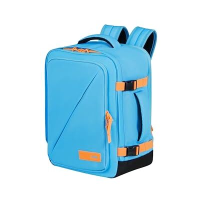 American Tourister Take2Cabin Ryanair/Wizz Air Kabinentasche 30 x 20 x 40 cm, 26,5 l, 0,60 kg, Handgepäck, Flugzeug-Rucksack S/M Untersitz, Blau/Orange (Blueberry Fizz/Papaya Pop) American Tourister Take2Cabin Ryanair/Wizz Air Kabinentasche 30 x 20 x 40 cm, 26,5 l, 0,60 kg, Handgepäck, Flugzeug-Rucksack S/M Untersitz, Blau/Orange (Blueberry Fizz/Papaya Pop)