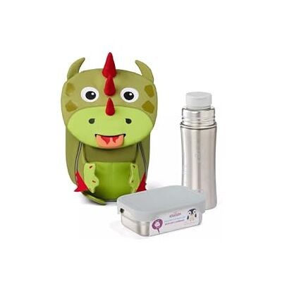 Affenzahn Kinderrucksack Kleiner Freund Drache Grün Ergonomischer Kindergarten-Rucksack für Kinder von 1 bis 3 Jahren mit Reflektoren, Ziehzunge und Namensschild Affenzahn Kinderrucksack Kleiner Freund Drache Grün Ergonomischer Kindergarten-Rucksack für Kinder von 1 bis 3 Jahren mit Reflektoren, Ziehzunge und Namensschild