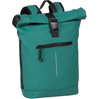 New Rebels Unisex Wasserabweisender Rolltop-Rucksack – 21l Rolltop-Backpack mit 15,6-Zoll-Laptopfach – Reiserucksack mit Klickverschluss – Rucksack mit Vordertasche – flexible Aufbewahrung Petrol New Rebels Unisex Wasserabweisender Rolltop-Rucksack – 21l Rolltop-Backpack mit 15,6-Zoll-Laptopfach – Reiserucksack mit Klickverschluss – Rucksack mit Vordertasche – flexible Aufbewahrung Petrol