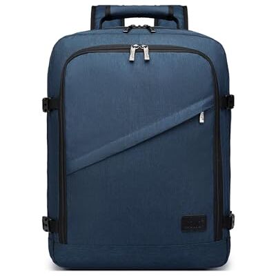 KONO Kabinenrucksack 45x33x20, 30 L Laptop-Rucksack, Marineblau 30 Liter Stauraum, Laptopfach und mehrere Fächer für Flugreisen, Alltag und kurze Geschäftsreisen KONO Kabinenrucksack 45x33x20, 30 L Laptop-Rucksack, Marineblau 30 Liter Stauraum, Laptopfach und mehrere Fächer für Flugreisen, Alltag und kurze Geschäftsreisen