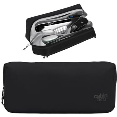Cabinzero Unisex TECH Pouch-2.5L Rucksack, Absolute Black Cabinzero Unisex TECH Pouch-2.5L Rucksack, Absolute Black