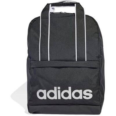 Adidas Damen Linear Essentials Backpack, black/silver met., One size Adidas Damen Linear Essentials Backpack, black/silver met., One size