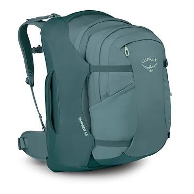 Osprey Fairview Damen-Reiserucksack, 55L, Cascade Blue-Torrent Blue Osprey Fairview Damen-Reiserucksack, 55L, Cascade Blue-Torrent Blue