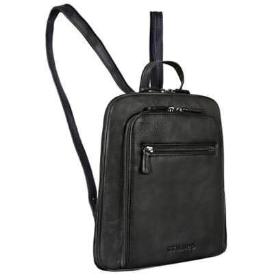 STILORD "Millie City Rucksack Damen Leder Schwarz Klein Damenrucksack Modern Kleiner Lederrucksack Echtleder Daypack Mini Cityrucksack Rucksacktasche STILORD "Millie City Rucksack Damen Leder Schwarz Klein Damenrucksack Modern Kleiner Lederrucksack Echtleder Daypack Mini Cityrucksack Rucksacktasche
