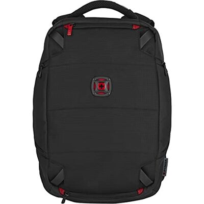 WENGER TechPack Laptop-Rucksack für Technik, Notebook bis 14 Zoll, Tablet bis 10 Zoll, 12 l, Damen Herren, Business Uni Schule Reisen, Schwarz, 606488 WENGER TechPack Laptop-Rucksack für Technik, Notebook bis 14 Zoll, Tablet bis 10 Zoll, 12 l, Damen Herren, Business Uni Schule Reisen, Schwarz, 606488