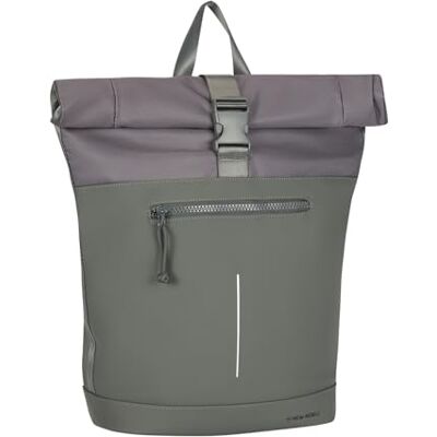 New Rebels Bruce New York Anthrazit 21L Rolltop Rucksack Wasserabweisend Laptop 15.6 New Rebels Bruce New York Anthrazit 21L Rolltop Rucksack Wasserabweisend Laptop 15.6