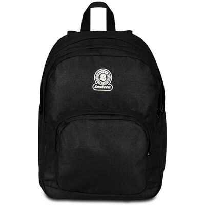 Invicta Benin M Solid Schuranzen, Doppel-Rucksack, Tagesrucksack, Daypack, mit gepolstertem Innenfach, Seitentaschen für Trinkflasche und Laptop-Fach, Schule & Reisen, Mädchen, Jungen, schwarz Invicta Benin M Solid Schuranzen, Doppel-Rucksack, Tagesrucksack, Daypack, mit gepolstertem Innenfach, Seitentaschen für Trinkflasche und Laptop-Fach, Schule & Reisen, Mädchen, Jungen, schwarz