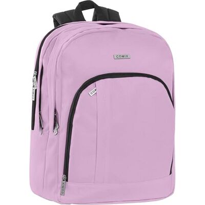 COMIX Rucksack für Mittelschule, Grundschule und Oberschule für Mädchen und Mädchen, gepolsterter und verstärkter Rücken, verstellbare Schultergurte, 3 Hauptfächer, Fronttasche, 32 x 43 x 23 cm, COMIX Rucksack für Mittelschule, Grundschule und Oberschule für Mädchen und Mädchen, gepolsterter und verstärkter Rücken, verstellbare Schultergurte, 3 Hauptfächer, Fronttasche, 32 x 43 x 23 cm,