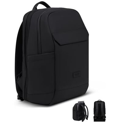 LARKSON Business Laptop Rucksack Herren Schwarz – Bjarne Small Kleiner Arbeitsrucksack mit 16 Zoll Laptopfach, Handgepäck mit Anti-Diebstahl-Loops, Wasserabweisend LARKSON Business Laptop Rucksack Herren Schwarz – Bjarne Small Kleiner Arbeitsrucksack mit 16 Zoll Laptopfach, Handgepäck mit Anti-Diebstahl-Loops, Wasserabweisend