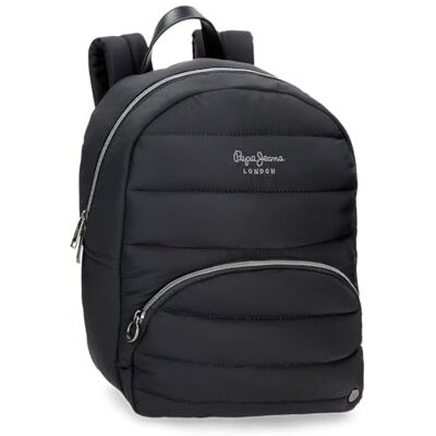 Pepe Jeans Aura Freizeitrucksack aus Polyester mit breiten, verstellbaren Schultergurten und einer Fronttasche von Joumma Bags Pepe Jeans Aura Freizeitrucksack aus Polyester mit breiten, verstellbaren Schultergurten und einer Fronttasche von Joumma Bags