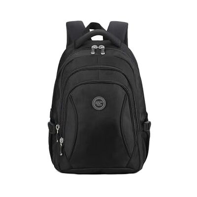 Aoking Unisex Rucksack Schwarz Polyester 3 Fächer mit Reißverschluss B UNICA 30x14x43 cm Black B Aoking Unisex Rucksack Schwarz Polyester 3 Fächer mit Reißverschluss B UNICA 30x14x43 cm Black B