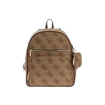 Guess Rucksack Freizeitrucksack mit Laptopfach Power Play II Tech Backpack Latte Logo/Brown hellbraun Guess Rucksack Freizeitrucksack mit Laptopfach Power Play II Tech Backpack Latte Logo/Brown hellbraun