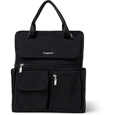 Baggallini Damen Modern Everywhere Backpack Moderner Laptop-Rucksack, Schwarz, Einheitsgröße Baggallini Damen Modern Everywhere Backpack Moderner Laptop-Rucksack, Schwarz, Einheitsgröße