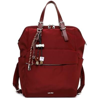 SURI FREY Freizeitrucksack Laptoprucksack mit Laptopfach Sandey Cityrucksack Wine dunkelrot SURI FREY Freizeitrucksack Laptoprucksack mit Laptopfach Sandey Cityrucksack Wine dunkelrot