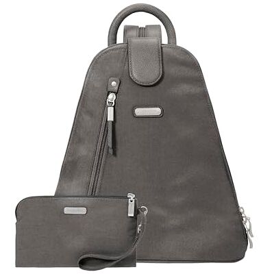 Baggallini Damen Metro-Rucksack mit RFID-Handgelenk Handtaschen, Grau, 39.5 EU Baggallini Damen Metro-Rucksack mit RFID-Handgelenk Handtaschen, Grau, 39.5 EU