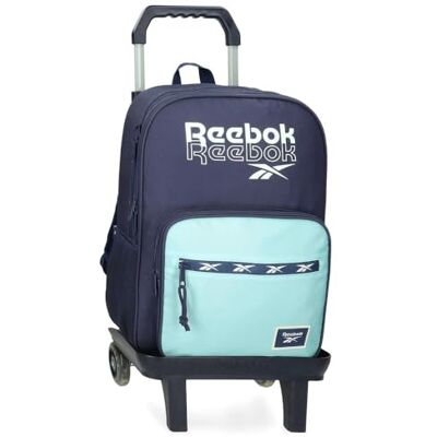 Reebok Andrew, Schulrucksack, blau-pinker Rucksack, aus Polyester, breite, ergonomische und gepolsterte Träger, mehrere Fächer, von Joumma Bags Reebok Andrew, Schulrucksack, blau-pinker Rucksack, aus Polyester, breite, ergonomische und gepolsterte Träger, mehrere Fächer, von Joumma Bags