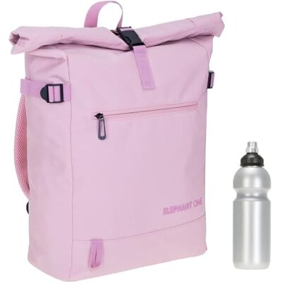Elephant One Kurierrucksack A4 Laptoprucksack Fahrrad 13114 Rosa + Flasche Rucksack Damen Herren Large Laptop Tasche Freizeitrucksack Handgepäck Reise Sport Büro Roll-Top + Flasche Elephant One Kurierrucksack A4 Laptoprucksack Fahrrad 13114 Rosa + Flasche Rucksack Damen Herren Large Laptop Tasche Freizeitrucksack Handgepäck Reise Sport Büro Roll-Top + Flasche