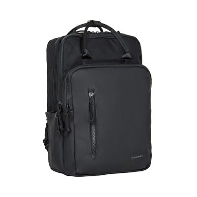 New Rebels William Milwaukee 18L Rucksack 15,6-Zoll-Laptopfach mit wasserdichtem Reißverschluss Gepolsterte Rückengurte Stiftfach an der Vorderseite Wasserfestes Material Schwarz New Rebels William Milwaukee 18L Rucksack 15,6-Zoll-Laptopfach mit wasserdichtem Reißverschluss Gepolsterte Rückengurte Stiftfach an der Vorderseite Wasserfestes Material Schwarz