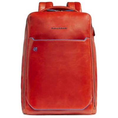 Piquadro Rucksack für Laptop 14" Blue Square aus Leder Unisex Kupfer Trolley-Befestigung, Gepolsterte Schulterriemen, Organisierte Fächer, Elegant und Professionell, Büro, Täglicher Gebrauch Piquadro Rucksack für Laptop 14" Blue Square aus Leder Unisex Kupfer Trolley-Befestigung, Gepolsterte Schulterriemen, Organisierte Fächer, Elegant und Professionell, Büro, Täglicher Gebrauch
