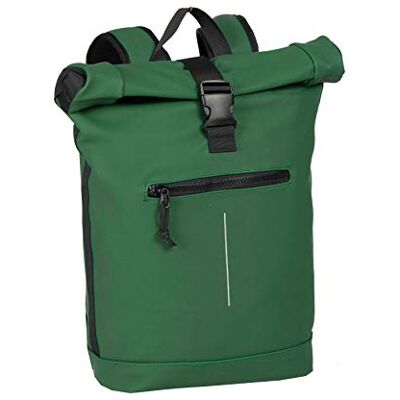 New Rebels Unisex Wasserabweisender Rolltop-Rucksack – 21l Rolltop-Backpack mit 15,6-Zoll-Laptopfach Reiserucksack mit Klickverschluss – Rucksack mit Vordertasche flexible Aufbewahrung Dunkelgrün New Rebels Unisex Wasserabweisender Rolltop-Rucksack – 21l Rolltop-Backpack mit 15,6-Zoll-Laptopfach Reiserucksack mit Klickverschluss – Rucksack mit Vordertasche flexible Aufbewahrung Dunkelgrün