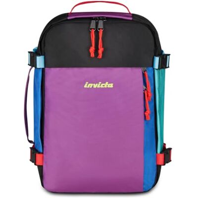 Invicta Packly Rucksack, Tagesrucksack & Reiserucksack mit Laptopfach bis 15,6 Zoll und Trinkflaschenfach, Handgepäck für Arbeit und Reisen, Damen & Herren, violett Invicta Packly Rucksack, Tagesrucksack & Reiserucksack mit Laptopfach bis 15,6 Zoll und Trinkflaschenfach, Handgepäck für Arbeit und Reisen, Damen & Herren, violett