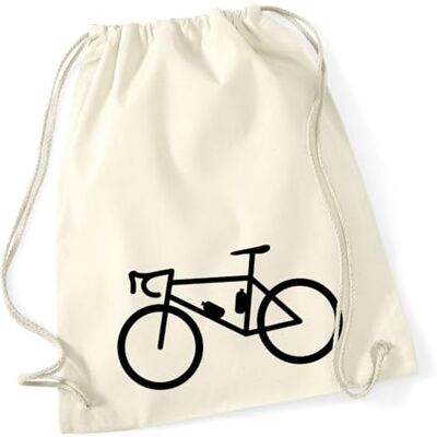 Huuraa Turnbeutel Bike Fahrrad Geschenk Sportbeutel 12 Liter Natural Baumwolle Beige Rucksack Geschenkidee Unisex Beutel mit Kordelzug Baumwollbeutel Huuraa Turnbeutel Bike Fahrrad Geschenk Sportbeutel 12 Liter Natural Baumwolle Beige Rucksack Geschenkidee Unisex Beutel mit Kordelzug Baumwollbeutel