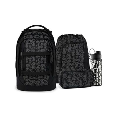 Satch Schulrucksack-Set Pack Set Blurry Faces Schwarz 3-teiliges Set mit 30 L Stauraum, ergonomisch, inklusive Schlamperbox und Sportbeutel für die 5. Klasse Satch Schulrucksack-Set Pack Set Blurry Faces Schwarz 3-teiliges Set mit 30 L Stauraum, ergonomisch, inklusive Schlamperbox und Sportbeutel für die 5. Klasse