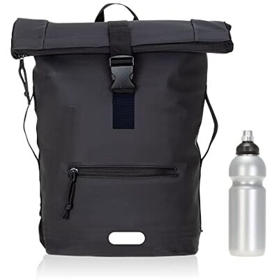 Elephant Rucksack Time Bag A4 Plane 12825 Black Uni +Flasche Schwarz Damen Herren Kurierrucksack Roll-Top Fahrradrucksack Sport Fitness 23 Liter Freizeit Brustgurt Fahrrad Laptopfach Elephant Rucksack Time Bag A4 Plane 12825 Black Uni +Flasche Schwarz Damen Herren Kurierrucksack Roll-Top Fahrradrucksack Sport Fitness 23 Liter Freizeit Brustgurt Fahrrad Laptopfach