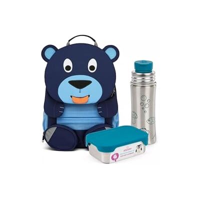 Affenzahn Kinderrucksack Großer Freund Bär Blau Kindergartenrucksack für Kinder von 3 bis 5 Jahren mit funktionalem Design und 8 L Volumen für den täglichen Einsatz Affenzahn Kinderrucksack Großer Freund Bär Blau Kindergartenrucksack für Kinder von 3 bis 5 Jahren mit funktionalem Design und 8 L Volumen für den täglichen Einsatz