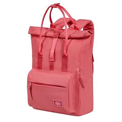 American Tourister Urban Groove UG16 Puff Damen Rucksack mit verstecktem Rückenfach, Freizeitrucksack für Alltag, 17 L, Pink Glitch American Tourister Urban Groove UG16 Puff Damen Rucksack mit verstecktem Rückenfach, Freizeitrucksack für Alltag, 17 L, Pink Glitch