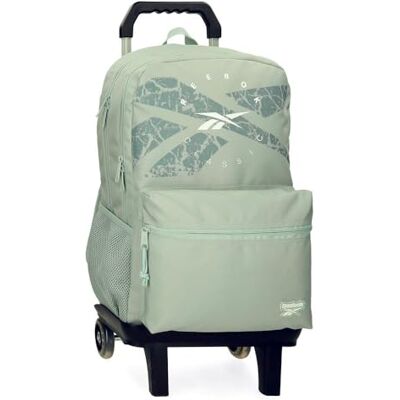 Reebok Trace Rucksack für Laptop 39,6 cm (15,6 Zoll), doppeltes Fach mit grünem Wagen, 31 x 44 x 15 cm, Polyester, 20,46 l von Joumma Bags Reebok Trace Rucksack für Laptop 39,6 cm (15,6 Zoll), doppeltes Fach mit grünem Wagen, 31 x 44 x 15 cm, Polyester, 20,46 l von Joumma Bags