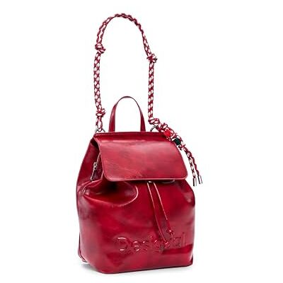 Desigual Rucksack Freizeitrucksack Half Logo Luena Backpack Carmine rot Desigual Rucksack Freizeitrucksack Half Logo Luena Backpack Carmine rot