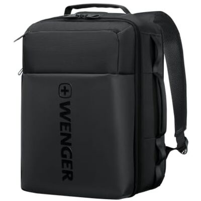 WENGER UrbanOne Travel Laptop Rucksack 14 Zoll S 22 l Business Rucksack für Kurzreisen und Alltag mit Clamshell-Öffnung, 20 x 28 x 38 cm, aus recyceltem PET-Material WENGER UrbanOne Travel Laptop Rucksack 14 Zoll S 22 l Business Rucksack für Kurzreisen und Alltag mit Clamshell-Öffnung, 20 x 28 x 38 cm, aus recyceltem PET-Material