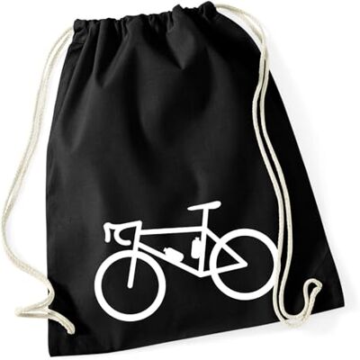 Huuraa Turnbeutel Bike Fahrrad Geschenk Sportbeutel 12 Liter Black Baumwolle Schwarzer Rucksack Geschenkidee Unisex Beutel mit Kordelzug Baumwollbeutel Huuraa Turnbeutel Bike Fahrrad Geschenk Sportbeutel 12 Liter Black Baumwolle Schwarzer Rucksack Geschenkidee Unisex Beutel mit Kordelzug Baumwollbeutel