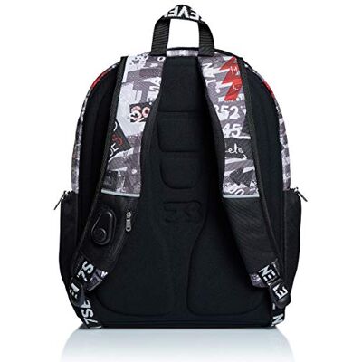 Seven Rucksack, Backpack für Schule, Uni & Freizeit, Geräumige Schultasche für Teenager, Mädchen, Jungen, Gepolsterter Schulranzen; mit Laptopfach -Advanced URBAN Rock, Mehrfarbig Seven Rucksack, Backpack für Schule, Uni & Freizeit, Geräumige Schultasche für Teenager, Mädchen, Jungen, Gepolsterter Schulranzen; mit Laptopfach -Advanced URBAN Rock, Mehrfarbig