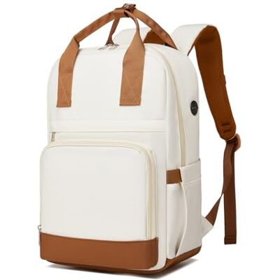 KONO Rucksack Damen, 15,6 Zoll Laptop Schulrucksack Mädchen mit Laptopfach Leichter Schultasche Wasserabweisend, Reiserucksack Arbeitstasche Lehrertasche, Backpack Women Elegant für Uni Büro Freizeit KONO Rucksack Damen, 15,6 Zoll Laptop Schulrucksack Mädchen mit Laptopfach Leichter Schultasche Wasserabweisend, Reiserucksack Arbeitstasche Lehrertasche, Backpack Women Elegant für Uni Büro Freizeit
