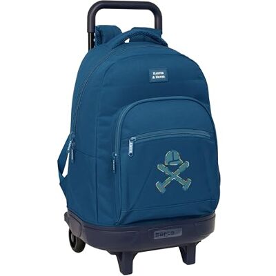 safta Harper & Neyer Großer Rucksack mit Rädern, kompakt, abnehmbar, ideal für Kinder verschiedener Altersgruppen, bequem und vielseitig, Qualität und Widerstandsfähigkeit, 33 x 22 x 45 cm safta Harper & Neyer Großer Rucksack mit Rädern, kompakt, abnehmbar, ideal für Kinder verschiedener Altersgruppen, bequem und vielseitig, Qualität und Widerstandsfähigkeit, 33 x 22 x 45 cm