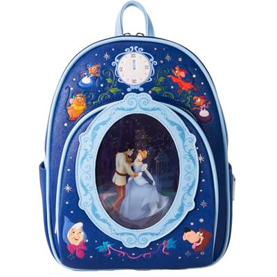 Loungefly Disney Cinderella 75th Anniversary Linsenraster-Mini-Rucksack Loungefly Disney Cinderella 75th Anniversary Linsenraster-Mini-Rucksack